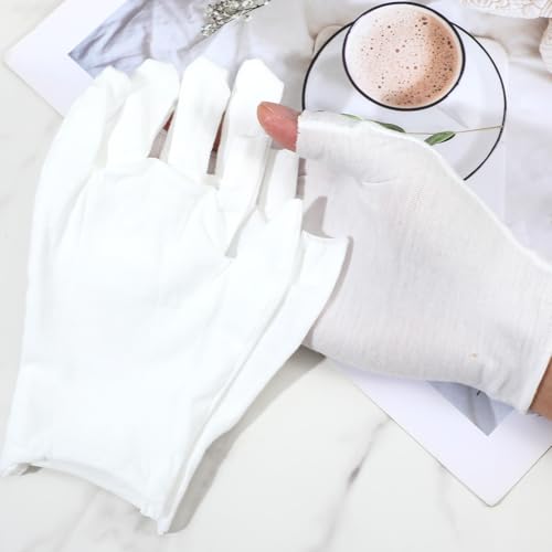 Cotton Moisturizing Gloves for Dry Hands - 8 Pairs