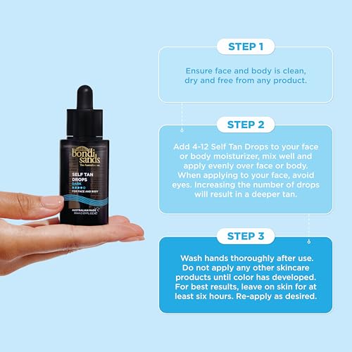 Bondi Sands Self Tan Drops for Face & Body, 1.01 FL OZ