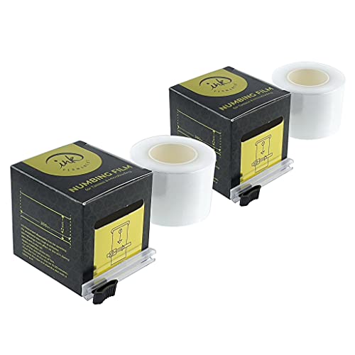 2 X 60mm [1000 Feet Per Roll] Premium Numbing Preservative Film by Ink Permanent Plastic Wrap for Tattoos, Microblading, Lip Tattoo, Eyebrow Lamination & Lash Lift ? 42 or 60 mm width 300 Meters