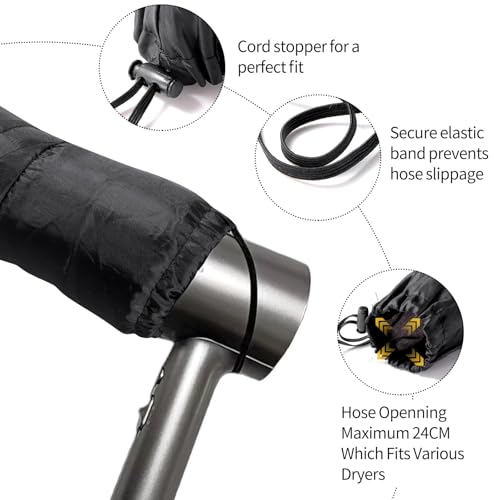 Hooded Hair Dryer Bonnet with Dual-Tube Heat | Hands-Free Drying
