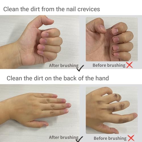 4-Pack Nail Brush for Cleaning Fingernails | Dual-Sided Bristles