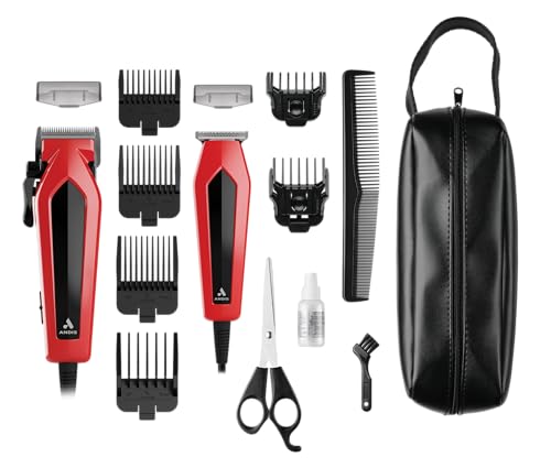 Andis Ultra Clip Corded Hair Clipper & Trimmer Set - 15-Piece Professional Grooming Kit