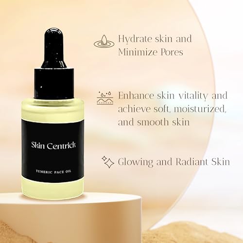 Turmeric Oil for Face and Body - Organic Makeup Remover with Antioxidant and Hydrating Properties, Fights Acne, Evens Tone