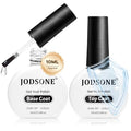 2Pcs Gel Nail Top & Base Coat Set - 10ml Long-Lasting Shine & Durability