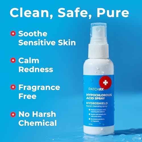 Hypochlorous Acid Spray for Face (8oz, Reduces Acne), Targets Bacteria - HOCL Facial Cleanser Acne Spray for Face, Body, Eczema, Pimples, Breakouts & Overall Skin Recovery (Reduces Redness)