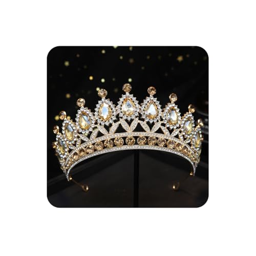 Crystal Baroque Vintage Tiara Crown for Weddings & Parties