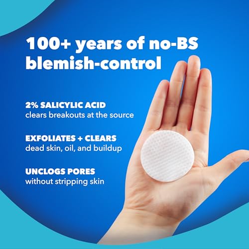 Noxzema Ultimate Clear Acne Pads, 2% Salicylic Acid, 90 Count, 6 Pack