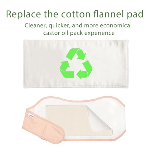 Organic Cotton Flannel for Castor Oil Packs - 2 Pack