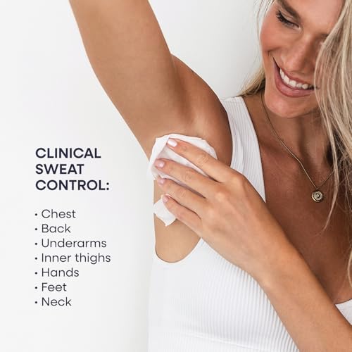 Targeted Sweat Control Body Wipes – Unscented Full-Body Protection