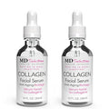Collagen Serum with Facial Moisturizer - Peptide Collagen Serum for Face, Lifting, Plumping, & Firming Collagen Facial Serum Improves Elasticity, Reducing Acne (1+1 Fl Oz, 2-Pack)
