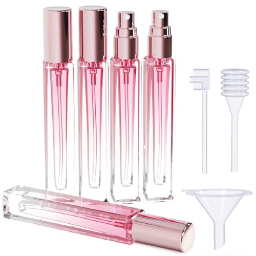 Travel Perfume Atomizer Set - 10ml Refillable Mini Bottles (5 PCS)
