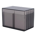 FOSA 10 Layers Acrylic Eyelash Storage Box, Magnetic Bottom Extension Grafting Tool with False Eyelashes Pallet Holder, Water (Tea Transparent)