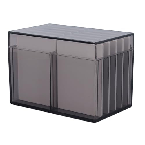 FOSA 10 Layers Acrylic Eyelash Storage Box, Magnetic Bottom Extension Grafting Tool with False Eyelashes Pallet Holder, Water (Tea Transparent)