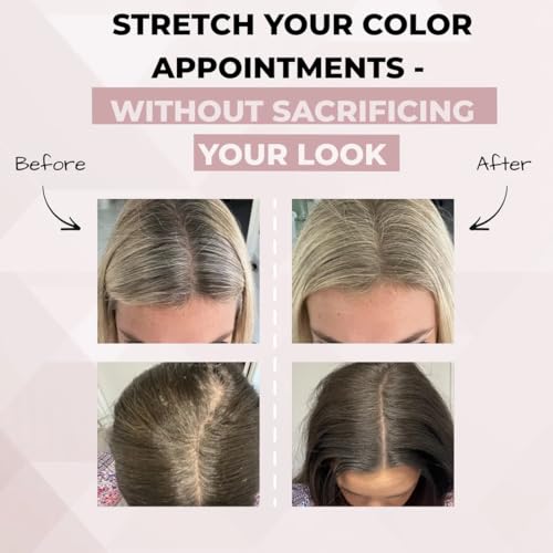 HairMagic+ Root Touch Up Powder - Gray Hair Coverage & Hairline Filler