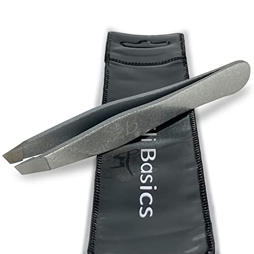 Zizzili Basics Precision Slant Tip Tweezers - Surgical Stainless Steel