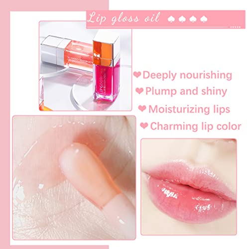 Hydrating Plumping Lip Glow Oil – 2 Colors Glossy Lip Tint
