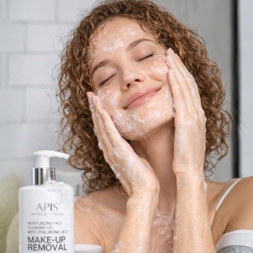 Apis Facial Cleanser Gel with Hyaluronic Acid, Gentle Makeup Remover, Hydrating & Suitable for Sensitive Skin