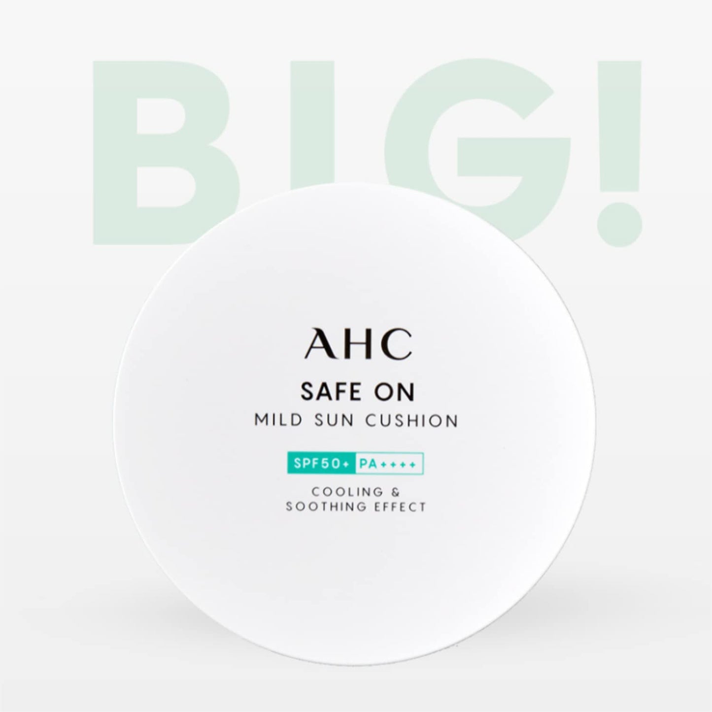 AHC Safe On Mild Sun Cushion SPF 50+ PA++++(25g + Refill) UV Protection Wrinkle Improvement Cooling & Soothing Care