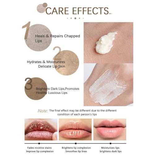 Lip Lightening Scrub Balm - Exfoliating Moisturizer for Dark Lips