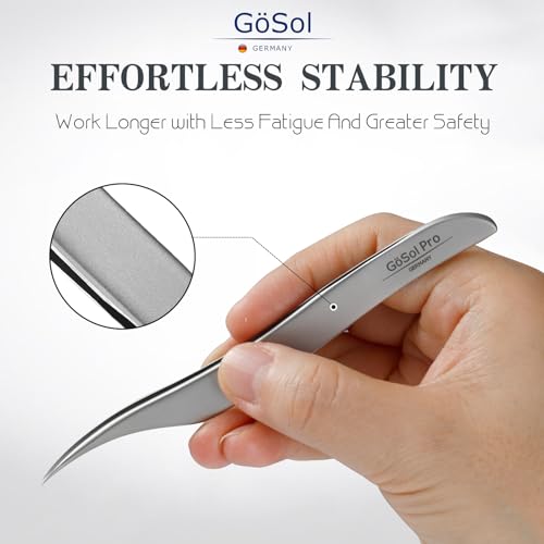 Pro Lash Tweezers for Eyelash Extensions, Professional Dolphin Isolation Eyelash Tweezers for High Precision Pick/Fan/Wiggle/Apply; 420 Stainless Steel Lash Tweezer for Volume & Classic Lashes