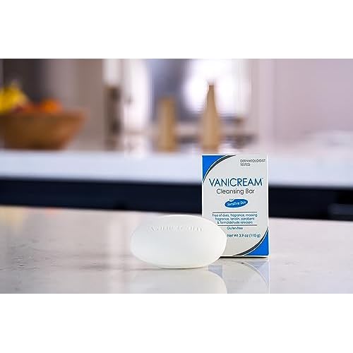 Vanicream Cleansing Bar | Fragrance, Gluten and Sulfate Free | For Sensitive Skin | Gently Cleanses and Moisturizes | 3.9 Ounce | Pack of 12