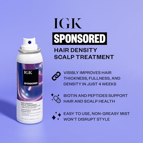 IGK Sponsored - Scalp Treatment for Hair Growth ? Hair Thickening Serum for Women ? Promotes Fuller, Thicker Hair ? Scalp Serum for Hair Density and Thinning - 2.1oz