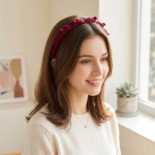 2 Pcs Butterfly Clip Headbands for Women - Non-Slip Hair Accessories