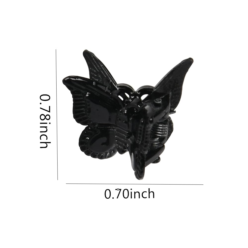 Black Butterfly Hair Clips Claw Small Hair Butterfly Clips for Women Butterfly Hair Barrettes for Thin Thick Hair Accessories Butterfly Clips for Girls Butterfly Hair Claw Pin 40 Pcs