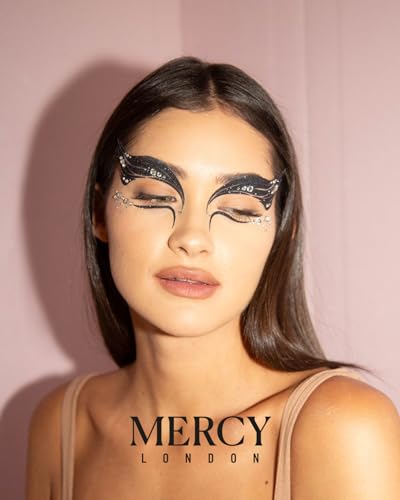 Black Swan Face Jewels - Reusable Adhesive Gem Stickers