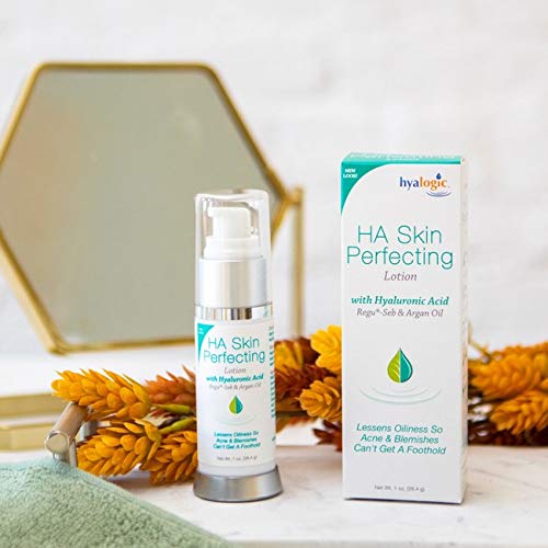 Hyalogic Episilk Hyaluronic Acid Skin Perfecting Lotion - Hydrating Face Moisturizer to Regulate Skin Oiliness - Hyaluronic Acid Moisturizer with Argan Oil Fl 1 Oz