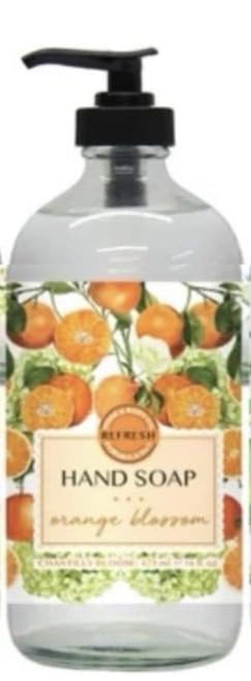 Chantilly Bloom Hand Soap with Essential Oils - 16oz Glass Bottle