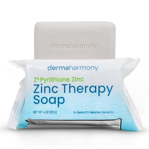 Dermaharmony 2% Pyrithione Zinc Medicated Bar Soap for Dandruff & Skin Conditions