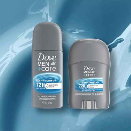 Dove Men + Care Clean Comfort Travel Antiperspirants ??Men¡¯s Antiperspirant Spray + Stick, 72H Protection (4 Piece Set)