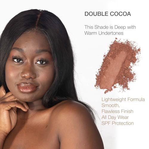 Bellapierre Compact Mineral Foundation SPF 15 ? Pressed Powder Foundation, Concealer, Finishing & Setting Powder, On-the-Go Compact, Lightweight, Talc-Free, Non-Toxic ? 0.35 oz - Double Cocoa