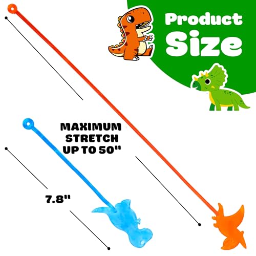 48 Piece Dinosaur Party Favors - Stick Hands & Tattoos