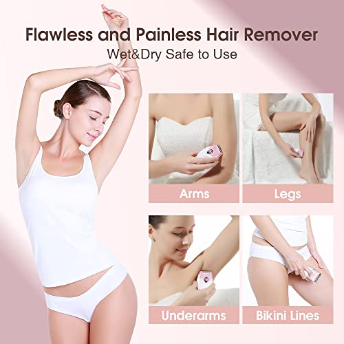 Women Electric Shaver Painless Bikini Trimmer - Pink / 1 Pack