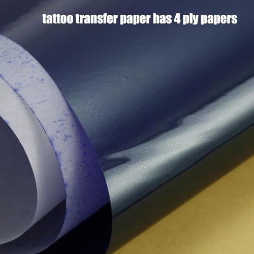 Tattoo Transfer Paper 50-Sheet Pack 4-Layer A4 Reusable