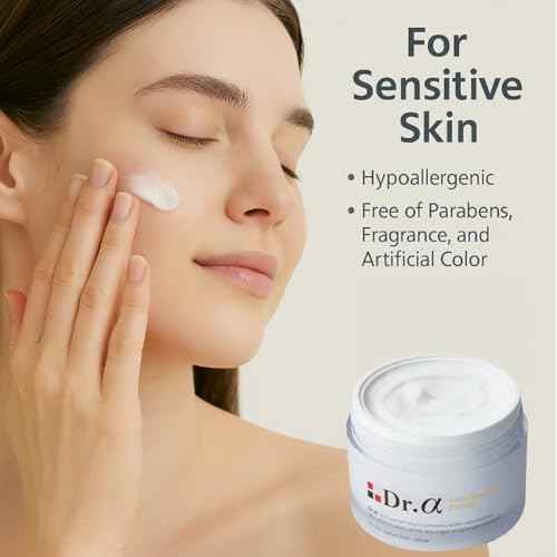 Dr Alpha Skin Barrier Cream 80ml, Moisturizing for Dry, Sensitive Skin, Face Care Lotion, Rejuvenating Face, Body, Legs