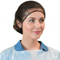 Disposable Hair Net Caps 100 Pack Black Food Service
