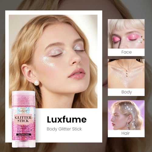Pink Glitter Stick for Hair & Body – Festival Ready Shimmer