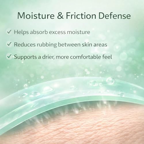 Intertrigo Relief Cream, Skin Fold Barrier Cream for Moisture & Friction Protection, Helps Soothe Irritated Skin, Reduce Moisture & Friction, 2 oz