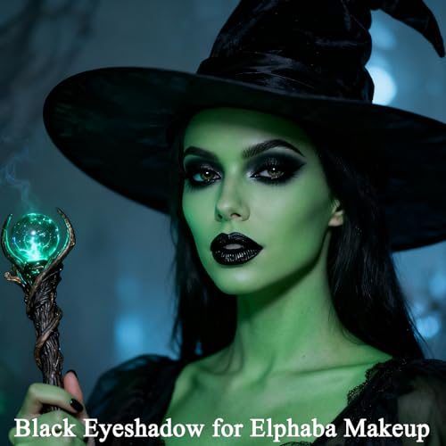 Black Matte Eyeshadow with Mirror & Brush - Long Wear