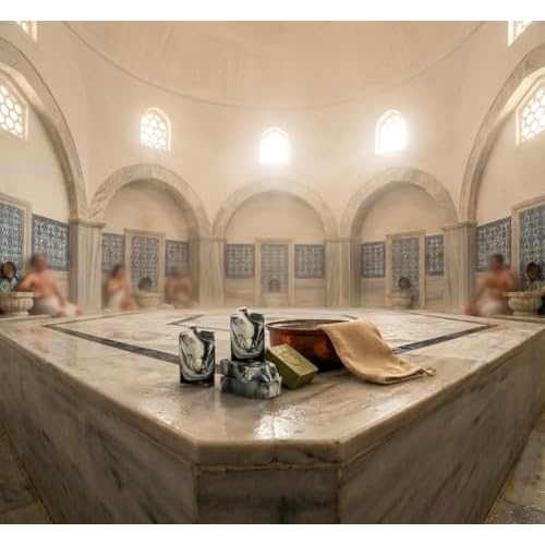 Traditional Hammam Spa Soap | Deep Cleansing & Exfoliating | Luxurious Skin Purification | Enriched with Natural Oils & Botanicals | Perfect for Bath, Shower & Hammam Rituals | 3-Pack
