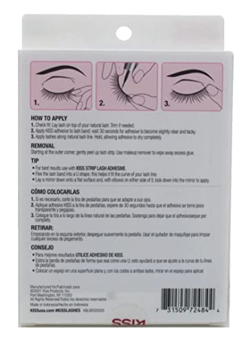 Kiss So Wispy Pompadour Lashes 5 Pairs (Pack of 3)