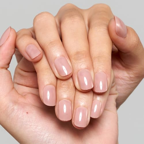 GLAMERMAID Light Cinnamon Short Press-On Nails - Nude Pink Fake Nails