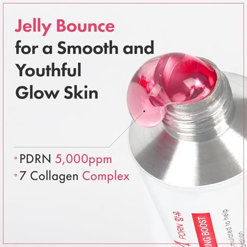 TOSOWOONG PDRN Collagen Jelly Cream for Firming & Even Skin Tone, Korean Glow