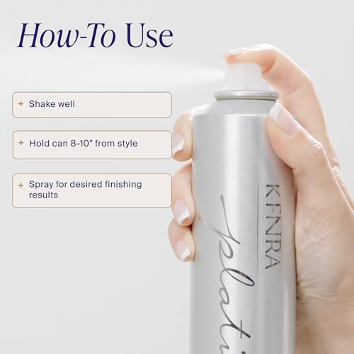 Kenra Professional Platinum Working Spray 14 50% VOC Flexible Hold Non-Sticky Hair Spray - Fast-Drying, Volume & Shine, All Hair Types