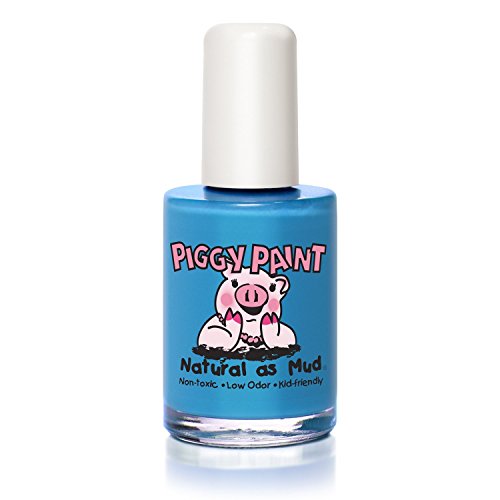 Piggy Paint 100% Non-toxic Girls Nail Polish - Safe, Chemical Free Low Odor for Kids, Mer-maid in the Shade