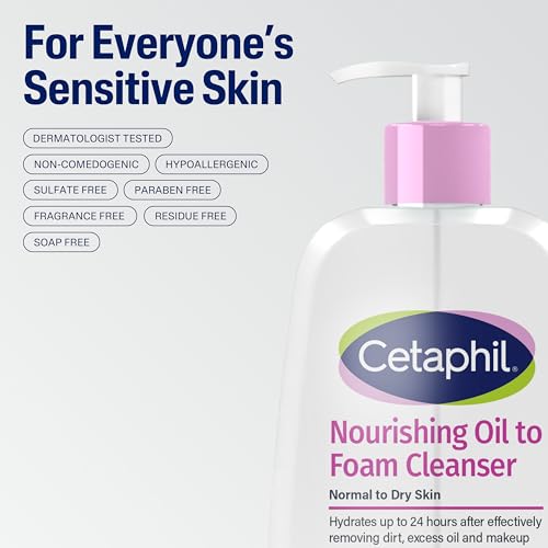 Cetaphil Nourishing Oil to Foam Cleanser for Dry Skin 16 fl oz