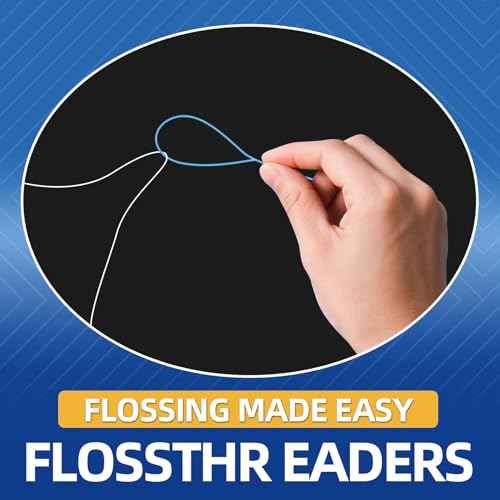 Floss Threaders | 420Count Dental Floss Threaders for Braces,Bridges,and Implants with Portable Travel Case | (6 Pack)